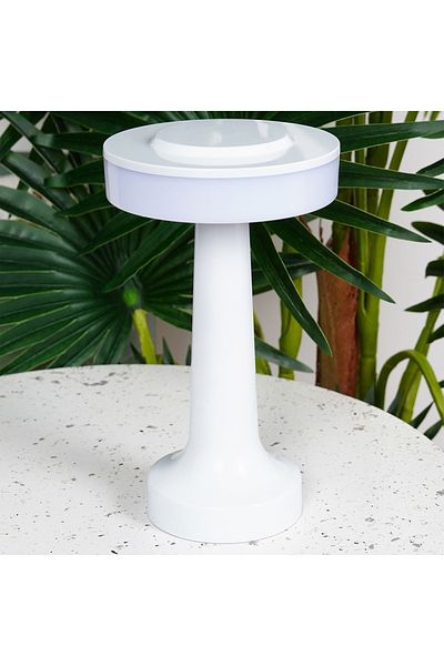 shumee LED table lamp, white, wireless, 3 lighting modes, 21 cm
