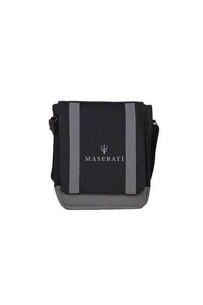 Z zepplin Maserati Logo Black Saddlebag