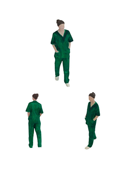 3deepdesign 6 cm 3D Reçine Doktor & Hemşire Figürü - Teraryum & Maket Meslek ...