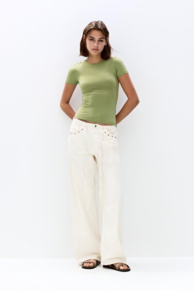 Pull & Bear Short sleeve polyamide T-shirt