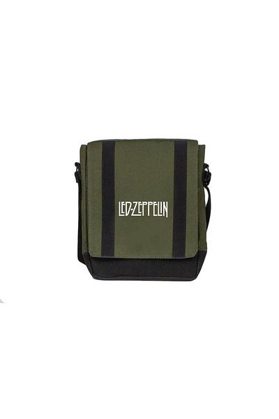 Z zepplin Led Zeppelin Logo Green Saddle Bag
