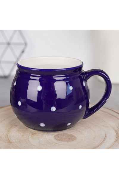 shumee Blue polka dot ceramic mug 200 ml