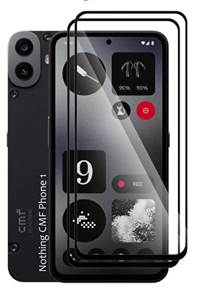 Generic 2 Pack Nothing CMF Phone 1 Screen Protector Full HD Quality Tempered Glass Anti-Scratch - Black