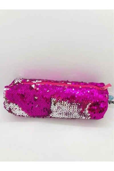 pape Pen Holder Cylinder Sequined Pink
