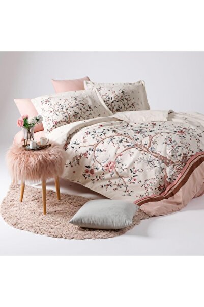 Özdilek مجموعة غطاء لحاف قطني مفرد من Ranforce Albero In Fiore