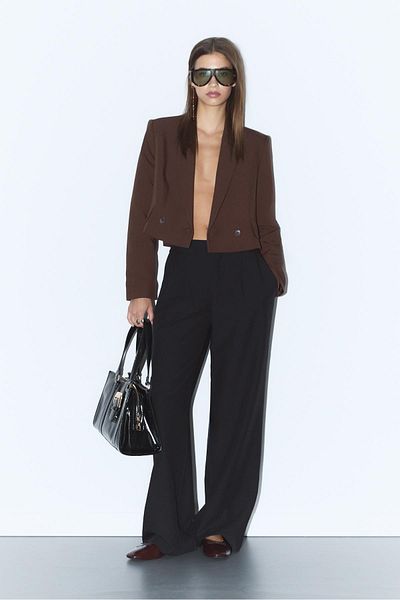 Stradivarius Smart cropped blazer