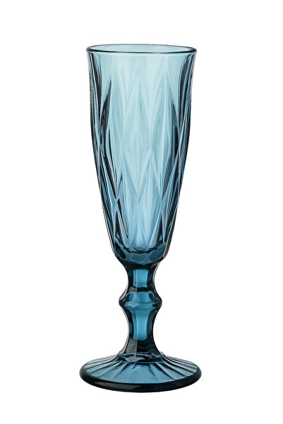 WOSSO Turquoise Long Glass Footed Glowing Glasses