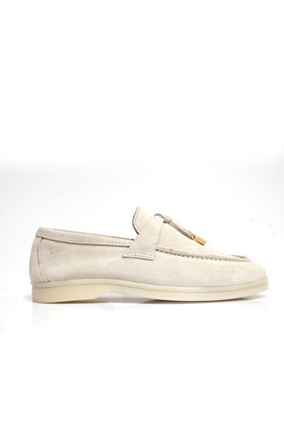 wanita milano Tassel Grace Süet Deri Loafer