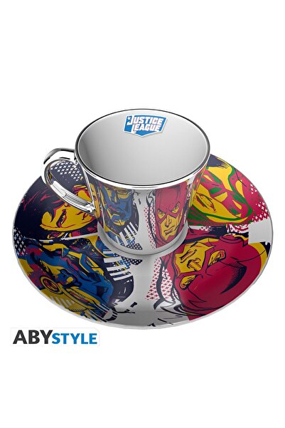 ABYstyle DC COMICS - مجموعة أكواب وأطباق مرآة - جاستيس ليج - MMP003