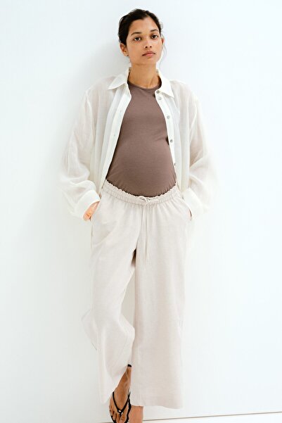 H&M MAMA Before & After Keten Karışımlı Pantolon