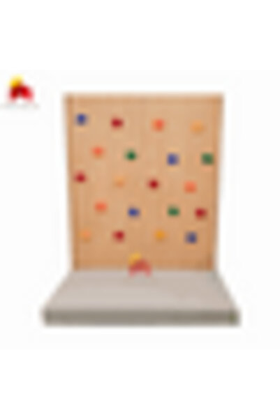 Home Decor Climbing Wall Active Fun for Playtime - Double Panel With Safety Mattress