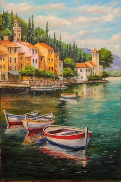 Genel Markalar Renkli Baskılı Sayılarla Boyama Hobi Seti (Çerçeveli) 40x50 cm...