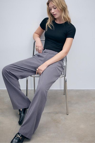 Stradivarius Wide-leg formal wear trousers