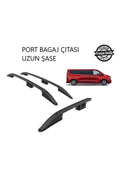 TUNAX OTO CARAVELLA STYLE UZUN ŞASE 2025 2026 2027 PORTBAGAJ TAVAN ÇITASI SİYAH