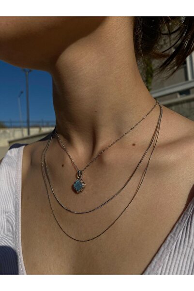 begonvil jewerly Düz İnce Zincir Kolye