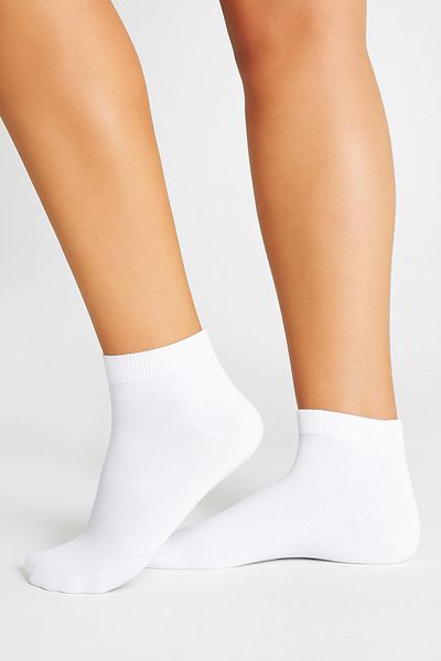 bamboo star Bamboo Women's White Half Socks Seamless White Socks 3 Pack