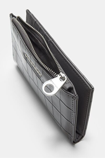 Stradivarius Timsah deseni görünümlü cüzdan