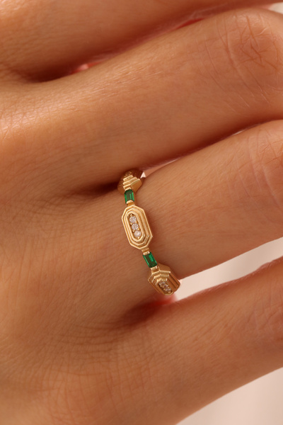 YAVUZ KUYUMCULUK 14 Ayar Altın Mavera Yüzük