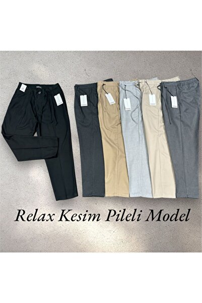 MODA Erkek 2 Pileli Relax Fit Pantolon – Şık ve Rahat Günlük Tarz
