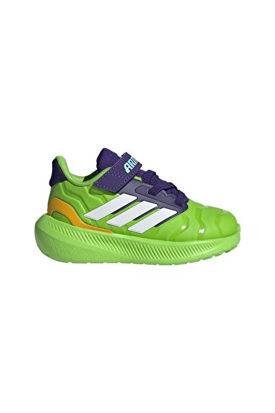 adidas Green Baby Running Shoes Runfalcon 5 Iron Hulk El I Jr4932