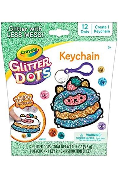 Crayola Glitter Dots Value Key Chain, Squish to Create