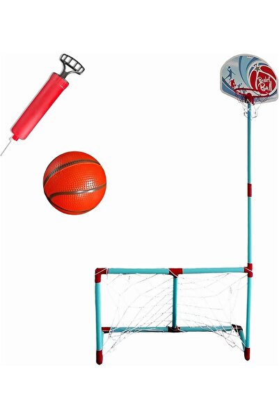 Genel Markalar Portatif Kale-Pota Oyun Seti - Futbol Kalesi Basket Potası 2'l...
