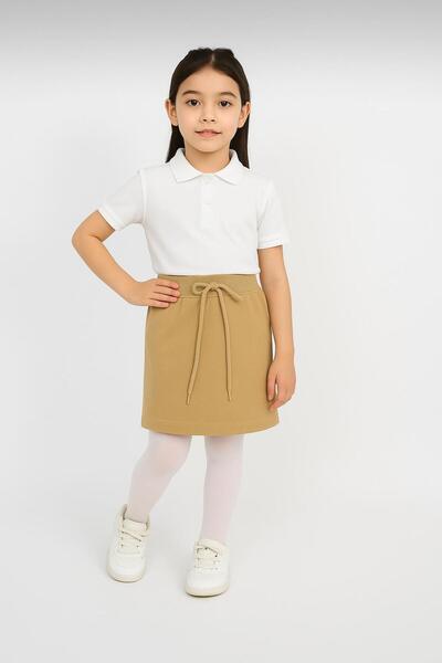 MaviMoure Κορίτσι Παιδικό Σχολείο Επιστροφή στη μέση ελαστική ραβδώσεις μέση Σορτς Φούστα