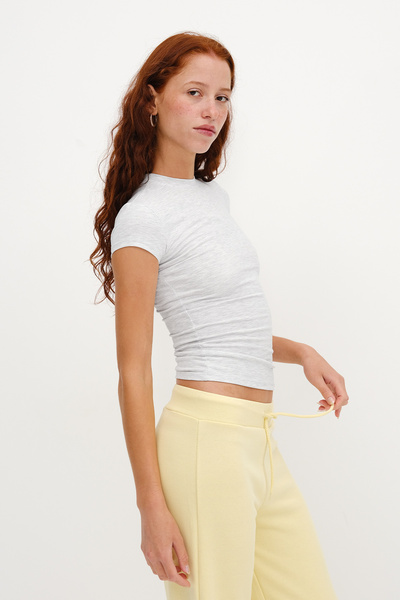 Addax Μπλουζάκι Crew Neck Modal Basic P0365