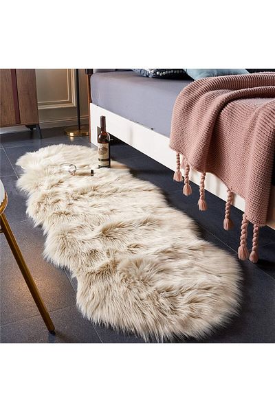 S Z F Store EasyJoy Ultra Soft Fluffy Shaggy Area Rug Faux Fur Rug Chair Cover Seat Pad Fuzzy Area Rug for Bedro