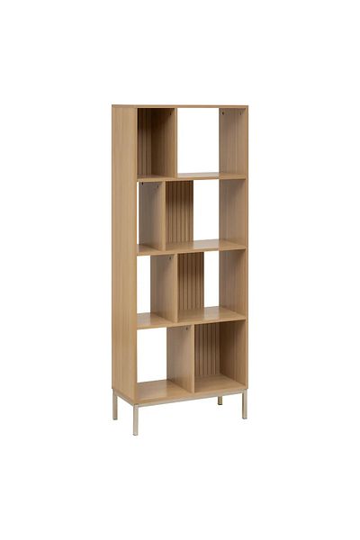 5FiveSmart 5Five Tasso 5-shelf bookcase, chipboard, 63x30x159 cm, beige