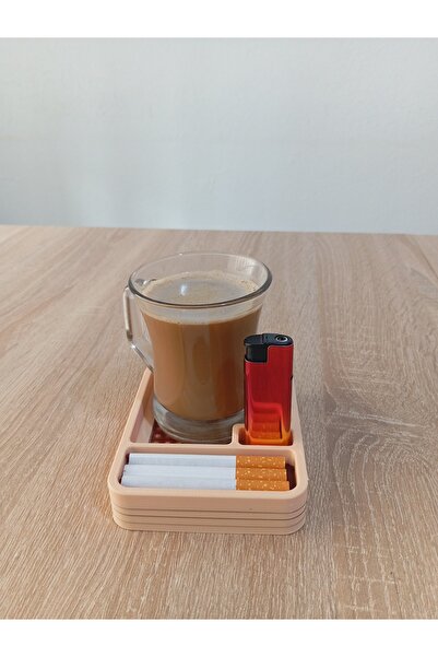 Olgun GiftShop Kahve & Sigara & Çakmak Altlığı Stand Masa, Ofis Dekorasyonu 1...