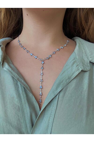 begonvil jewerly Kadın Yıldız Detaylı Y Kolye