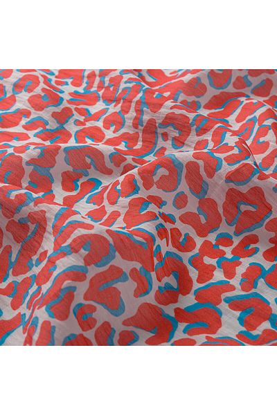 ipekevi Pomegranate Flower Leopard Pattern Scarf