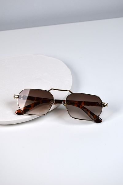 LOOKUP Eşref Single Sunglasses Black Handle Black Glass Uv400 Protection Glasses