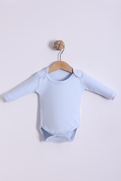 kidello بدلة أطفال بيبي بوي بأكمام طويلة ومستقيمة باللون الأزرق