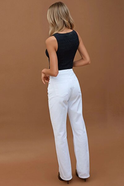 Hiccup Yüksek Bel Straight Fit Jeans