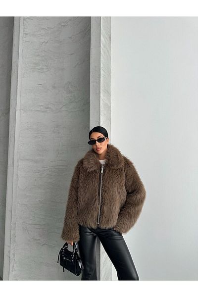 NET OF NOT Annabel Mink Shawl Collar Comfortable Fit Inner Lined Premium Quality Zr Fur Coat