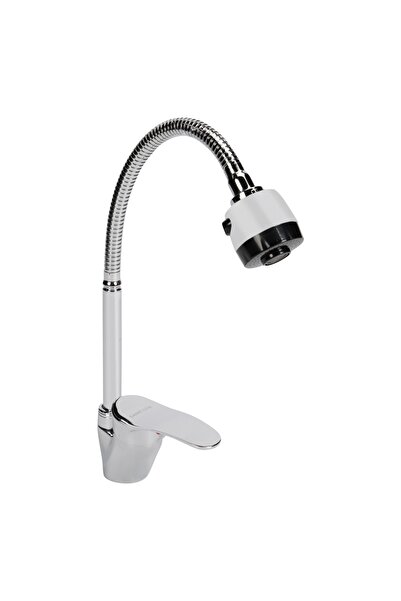 divendi-ro Sanit Lux GF-0065 single lever basin mixer with flexible neck, chrome finish, Sanit Lux GF-0065