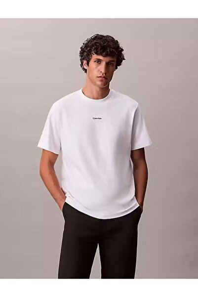 Calvin Klein SS STRETCH COTTON PIQUE NANO TEE