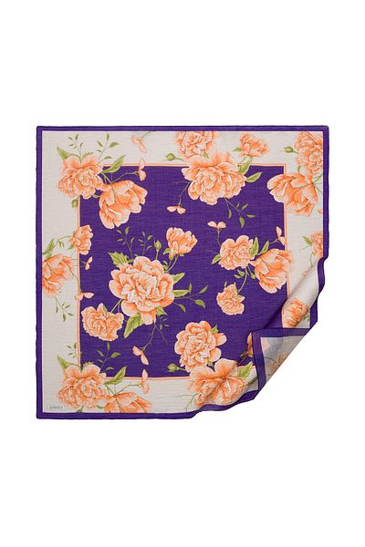 ipekevi Purple Peony Scarf