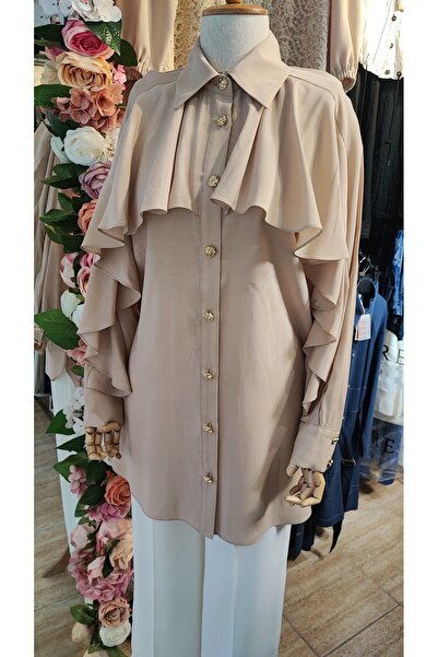 Levidor Önü Volanlı Gömlek