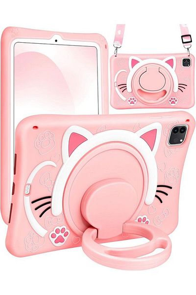 TEKNETSTORE iPad Air 10.9 4 5 6 2020 2022 2024 Compatible Cat Kids Case Protective with Characters