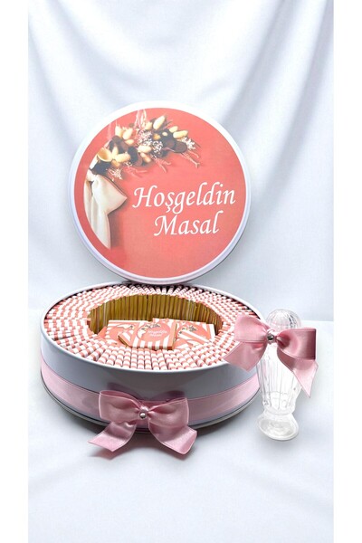 Popy Gift Chocolate 50 Adet Çiçek Temalı Isme Özel Hoşgeldin Kız Bebek Hediye...