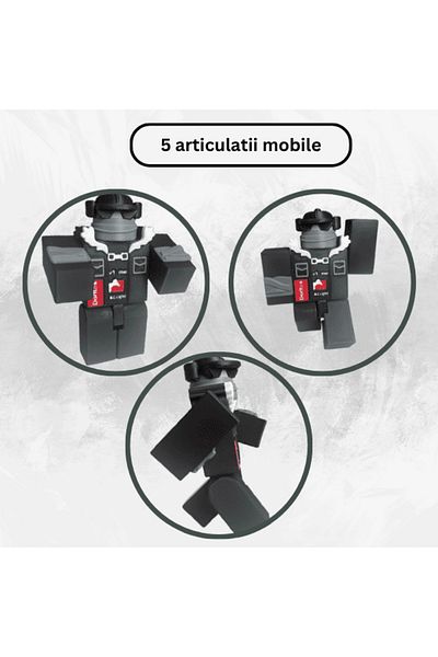 Lulu's Prints Figurina articulata Forsaken Chance, skin MLG, Roblox, multicolor, plastic, printat 3D, 91x31x72 mm