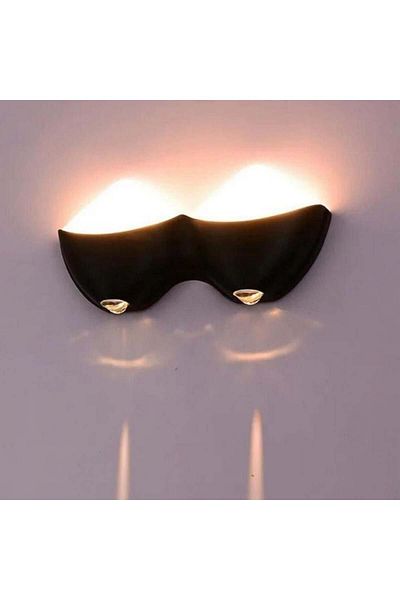 ELECTROPOWER Wall Sconce Black Light Yellow 12W Size 27cm x 13.50cm