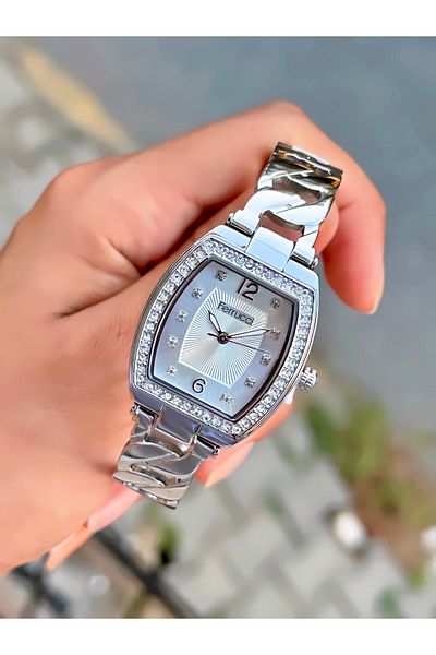 Ferrucci Women's Wristwatch Stone Model Chain Cord Waterproof Design Watch