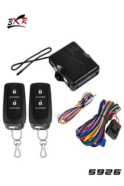 3XR Car Keyless Entry System Advanced Remote Control Security with Dual Key Fobs, Central Locking, a