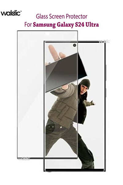 Generic واقي شاشة من الزجاج المقوى لهاتف سامسونج جالاكسي إس 24 ألترا - أسود