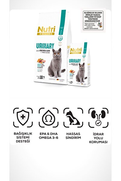 Nutri Feline Destekleyici Taze Somon Etli Urınary Kedi Maması 10 Kg