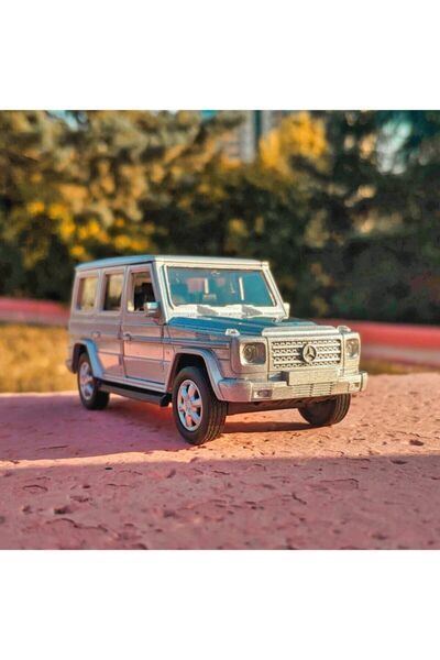 SCOWETTO بنز G63 مجموعة سيارة معدنية 12 سم جيب رمادي Grig63